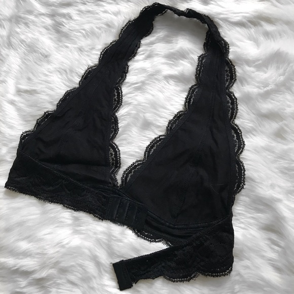 >>LAST<< Sasha Lace Halter Bralette - Black - Picture 5 of 7
